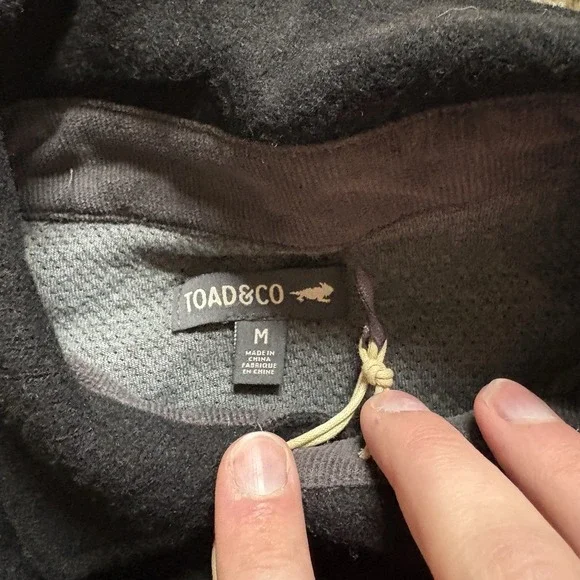 NWT Toad & Co. Men's Kennicott Wool Blend Button Up Shirt Jacket Black Sz Med - Picture 6 of 10